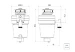 Triturador de Resíduos Alimentares Tramontina para Cubas ou Pias com Furação para Válvula de 4 1/2" com Potência de 0,75 HP 220 V - Imagem 4