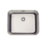 Cuba de Embutir Tramontina Dora 50 BL R6 em Aço Inox Escovado com Válvula 50x40 cm