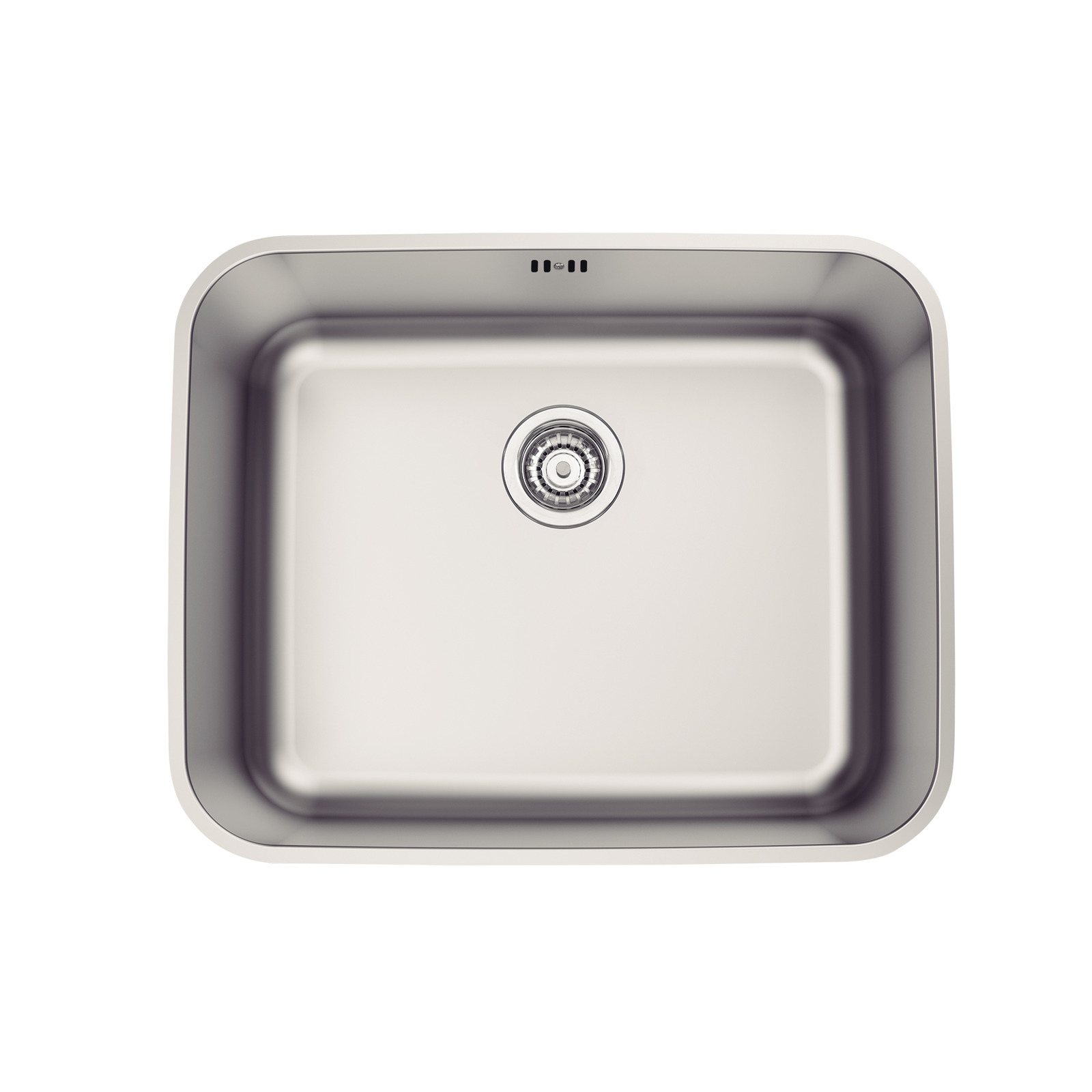 94018113PDMI001 Cuba de Embutir Tramontina Dora 50 BL R6 em Aço Inox Escovado com Válvula 50x40 cm - Imagem 1