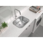 Tanque de Encaixe Tramontina Hera 34 L em Aço Inox Escovado 50x40 cm - Imagem 2