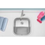 Tanque de Encaixe Tramontina Hera Compact 25L em Aço Inox Escovado 40x40 cm - Imagem 4