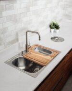 Monocomando Tramontina Angolare em Aço Inox com Bica Articulada - Imagem 2