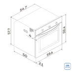 Forno Elétrico de Embutir Tramontina Glass Cook em Vidro Temperado Preto 7 Funções 73 L - Imagem 3