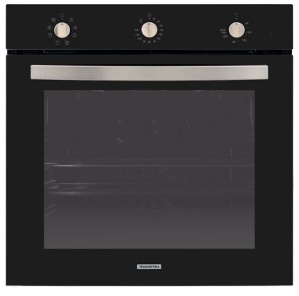 Forno Elétrico de Embutir Tramontina Glass Cook em Vidro Temperado Preto 7 Funções 73 L