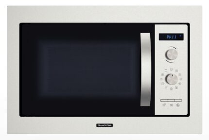 Micro-ondas de Embutir Tramontina Inox 60 25 L em Aço Inox com Acabamento Acetinado 8 Funções 220 V