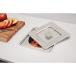 Lixeira de Embutir Tramontina Clean Square em Aço Inox com Balde Plástico 5 L - Imagem 3