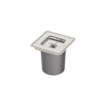 Lixeira de Embutir Tramontina Clean Square em Aço Inox com Balde Plástico 5 L