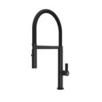 Monocomando Versatile Slim Black Matte em Aço Inox com Acabemento Preto Fosco
