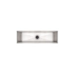 Canal Organizador em Aço Inox Tramontina para Sobrepor com Acabamento Acetinado 60x18 cm