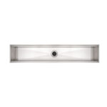Canal Organizador em Aço Inox Tramontina para Sobrepor com Acabamento Acetinado 90x18 cm