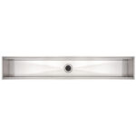 Canal Organizador em Aço Inox Tramontina para Sobrepor com Acabamento Acetinado 105x18 cm