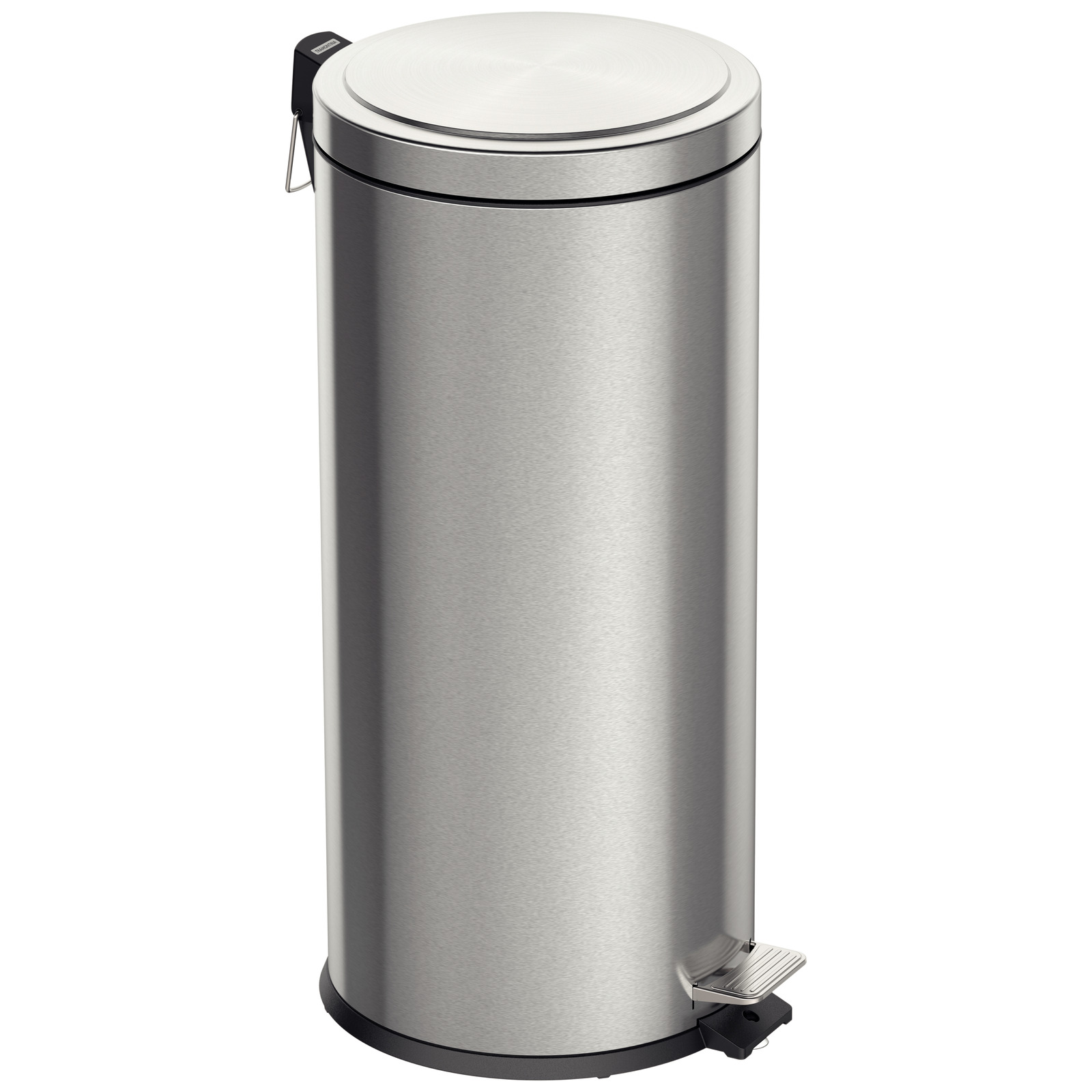 94538530PDMI001 Lixeira com Pedal Tramontina Brasil Plus em Aço Inox com Acabamento Acetinado e Balde Interno 30 L - Imagem 1