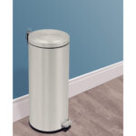 Lixeira com Pedal Tramontina Brasil Plus em Aço Inox com Acabamento Acetinado e Balde Interno 30 L - Imagem 2
