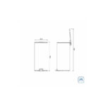 Lixeira com Pedal Tramontina Loop em Aço Inox com Acabamento Polido e Balde Interno 30 L - Imagem 4