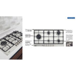 Cooktop a Gás Tramontina Penta Plus em Aço Inox e Trempes em Ferro Fundido com Acendimento Superautomático 5 Queimadores - Imagem 3